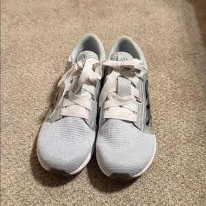 Adidas Light Gray and White Sneakers